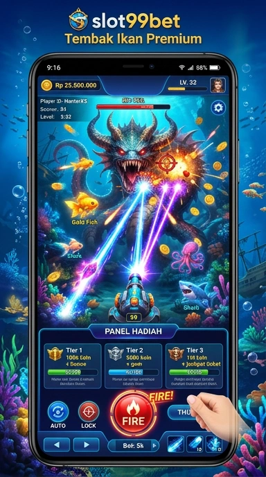 Tampilan antarmuka aplikasi slot99bet yang menarik.